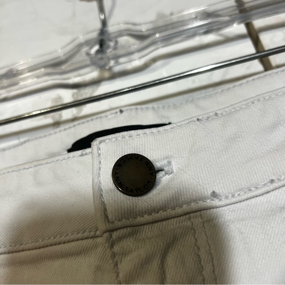 Ann Taylor Skinny Ankle Curvy Fit White Jeans Size 18 - Picture 6 of 9